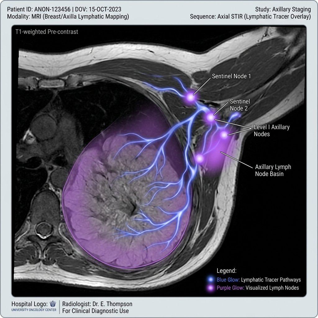 Sentinel Lymph Node Biopsy scan mapping